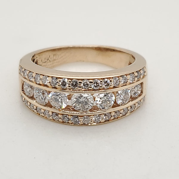 14kt Yellow Gold Diamond Band Style Ring