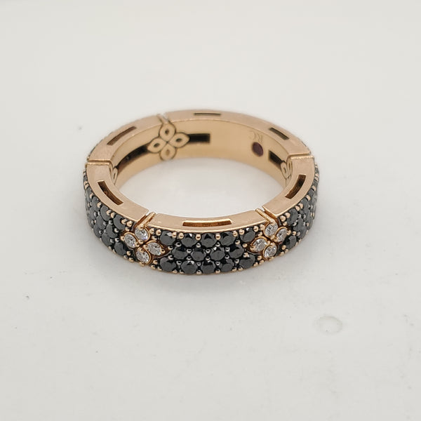 Roberto Coin 18kt Yellow Gold and Diamond Love In Verona Ring