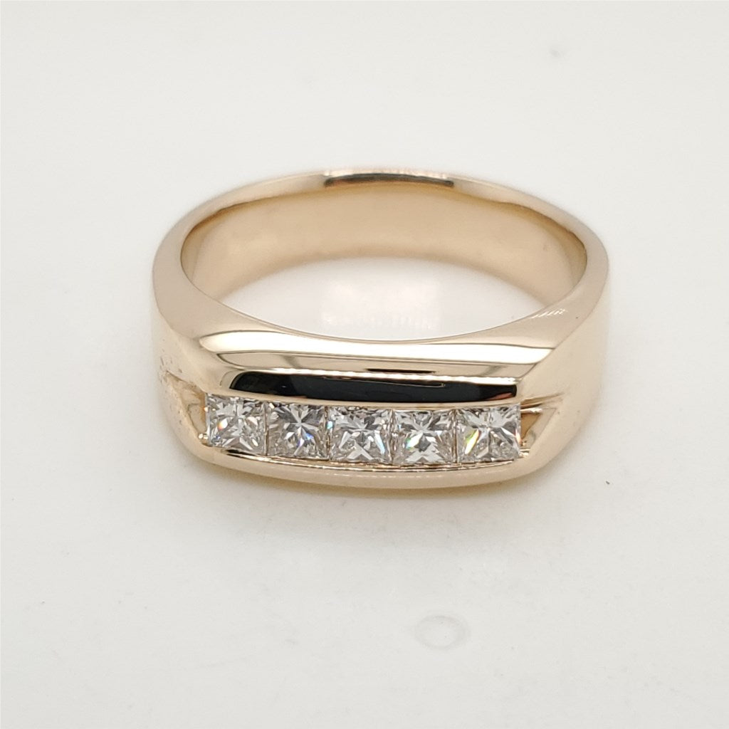 14kt Yellow Gold 1.00 Carat Total Weight Diamond Band