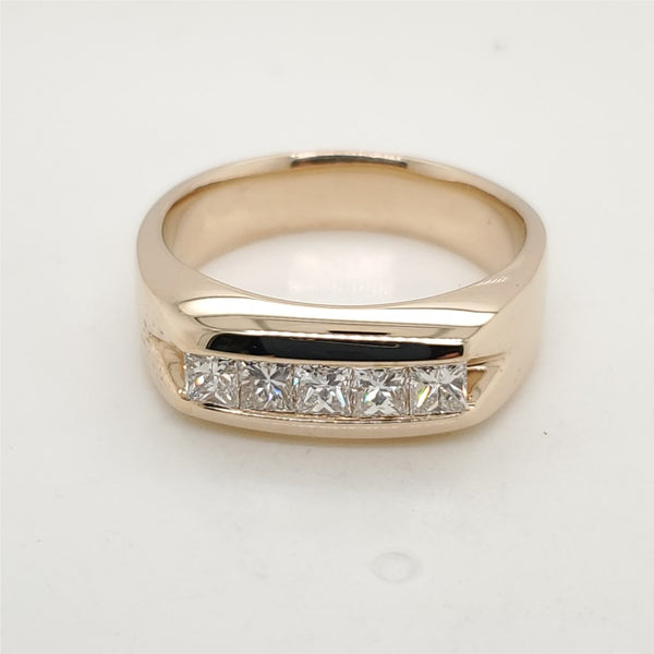 14kt Yellow Gold 1.00 Carat Total Weight Diamond Band