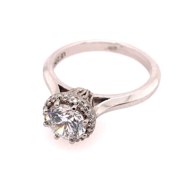 18Kt White Gold And Diamond Tacori Close Out Mounting