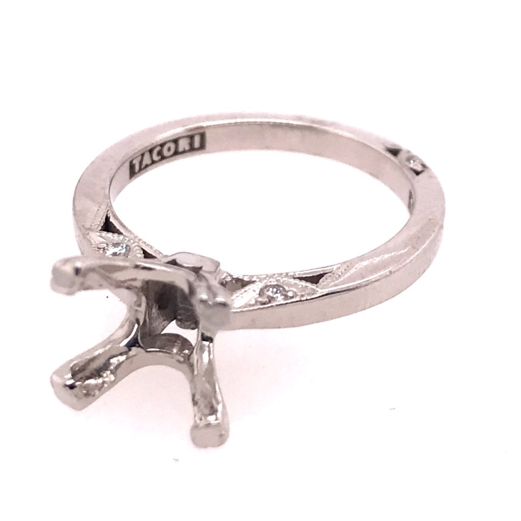 Tacori 18Kt White Gold And Diamond Mounting