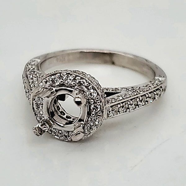 14kt White Gold Natalie K Diamond Engagement Ring Mounting