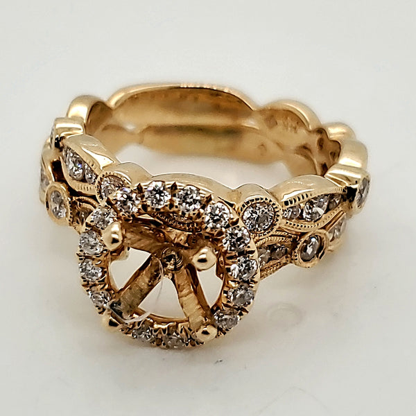 14kt Yellow Gold Wedding set Mounting