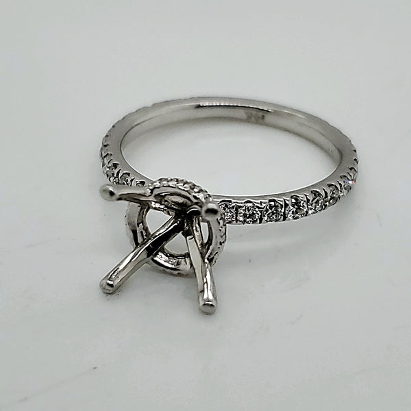 14Kt White Gold Diamond Mounting