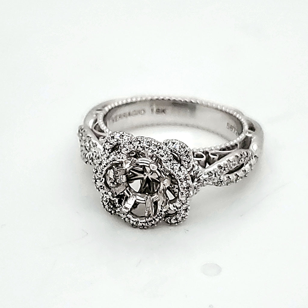 Veraggio 18kt White gold and Diamond Engagement Ring Mounting