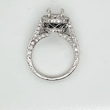 Natalie K 14Kt White Gold And Diamond Engagement Mounting