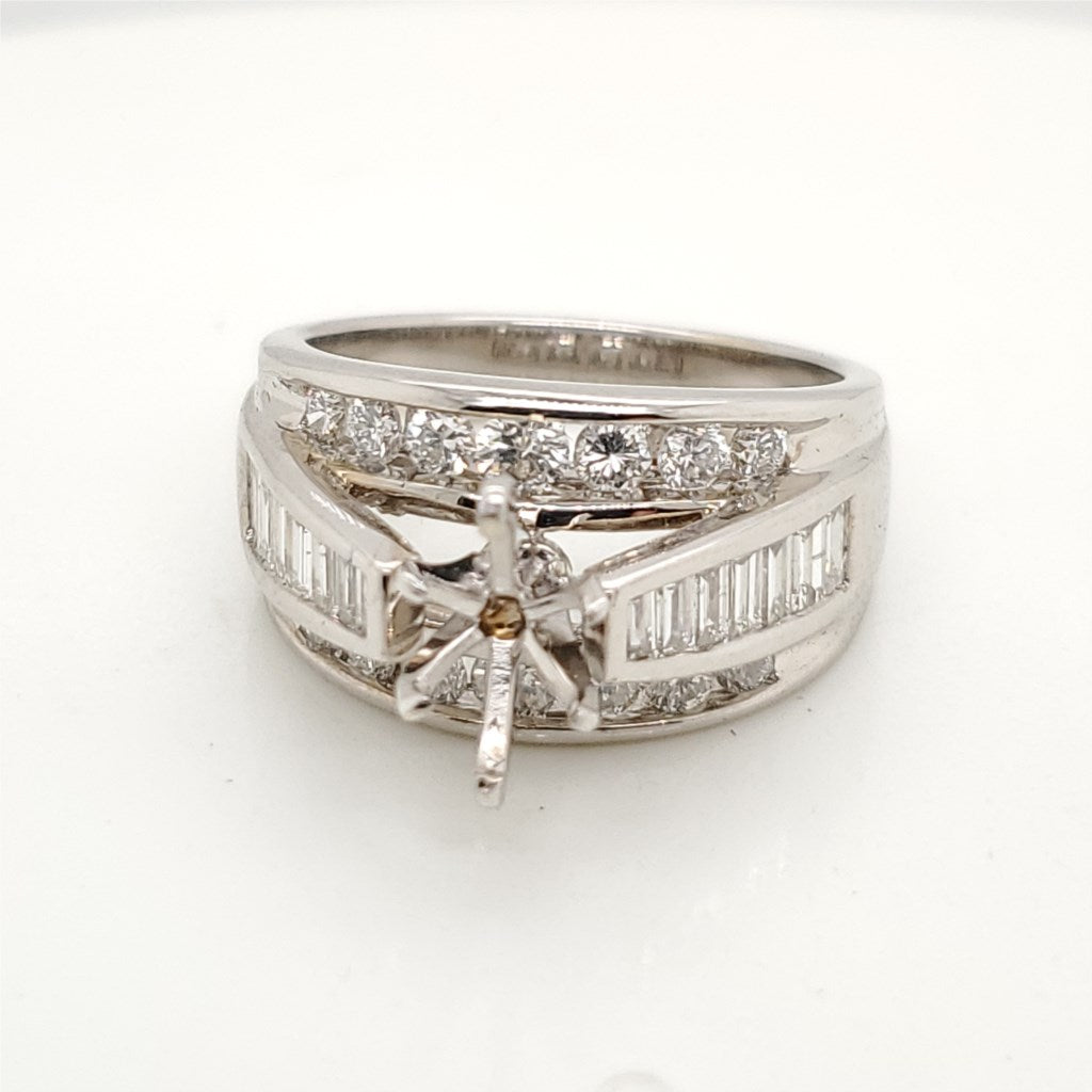 14kt White Gold .50 Carat Marquise Cut Diamond Engagement Ring