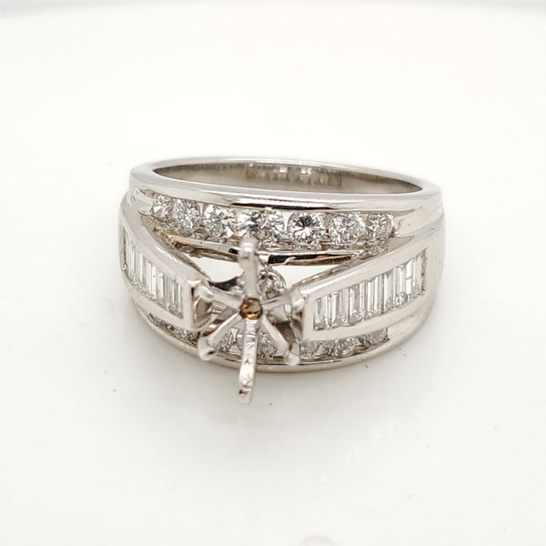 14kt White Gold .50 Carat Marquise Cut Diamond Engagement Ring