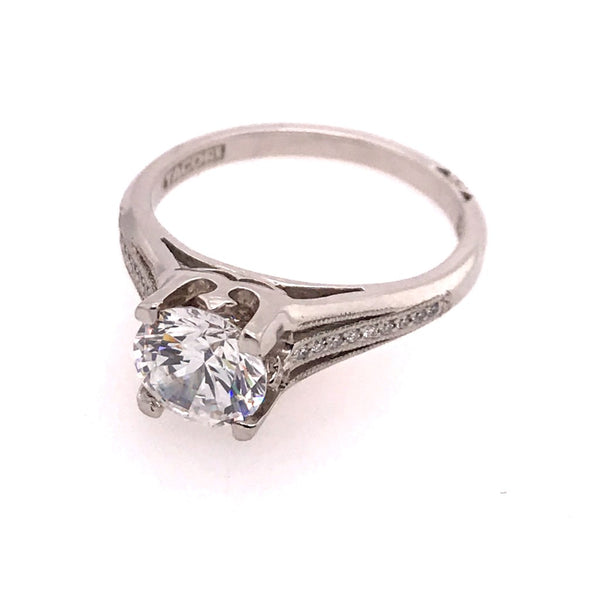 18Kt White Gold And Diamond Tacori Close Out Mounting