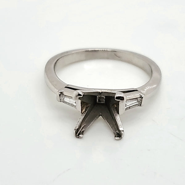 Platinum Diamond Engagement Ring Mounting