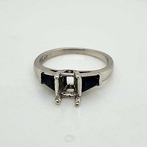 Platinum and Sapphire Ring Mounting