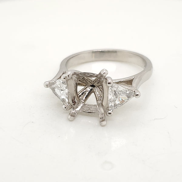 Platinum and Diamond Engagement Ring Mounting