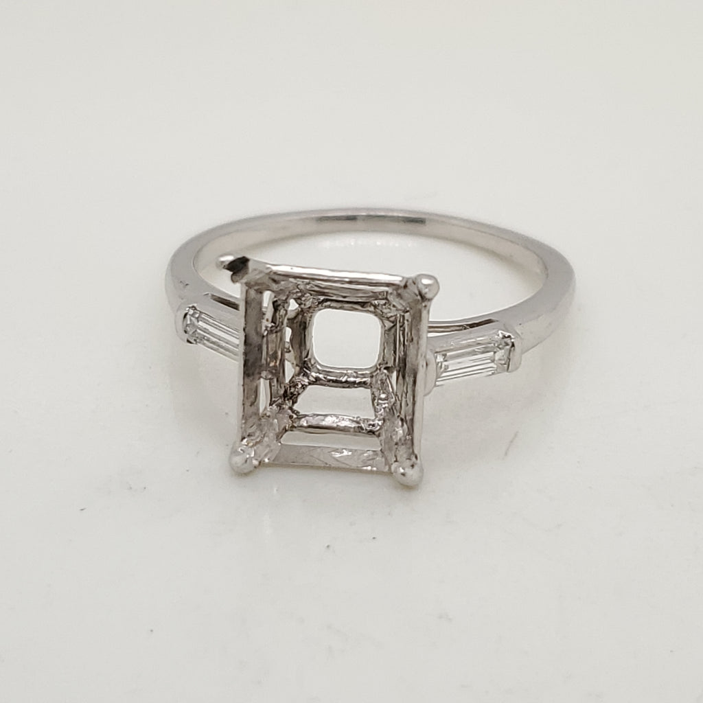 Vintage Platinum and Diamond Mounting