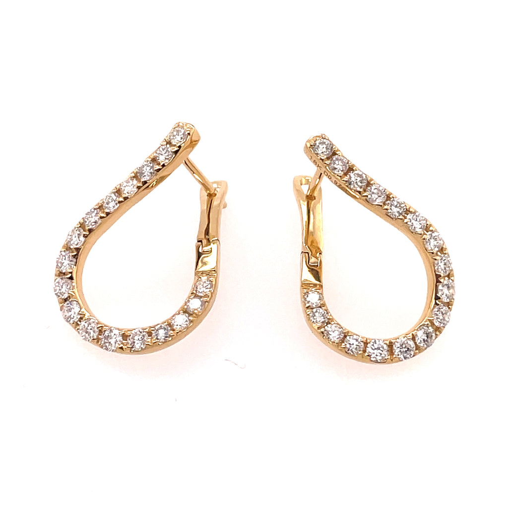 18Kt Yellow Gold Diamond Earrings