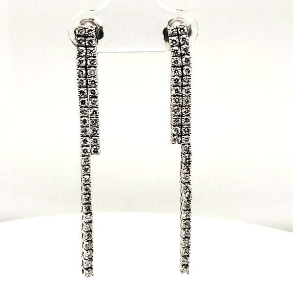 14kt White Gold Dangle Earrings