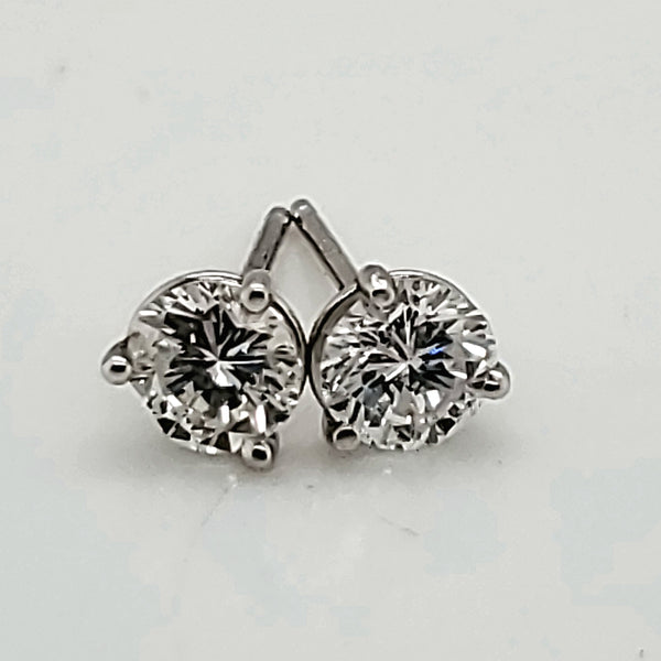 .79 Carat Total weight Diamond Stud Earrings