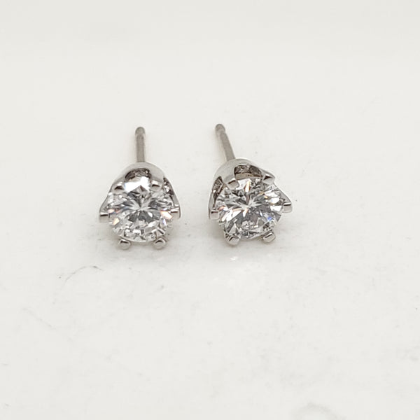 .50 Carat Total Weight Diamond Stud Earrings