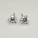 1.60 Carat Total Weight Diamond Stud Earrings