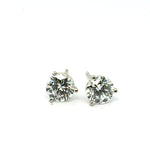 1.60 Carat Total Weight Diamond Stud Earrings