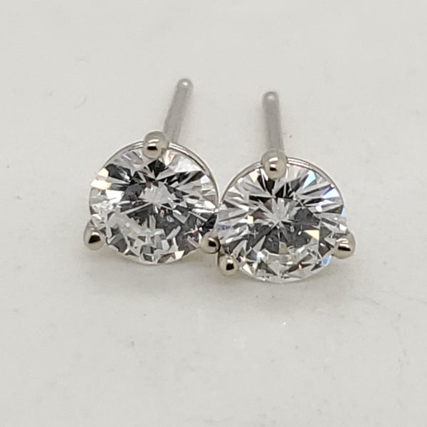 .82 Carat Total Weight Diamond Stud Earrings
