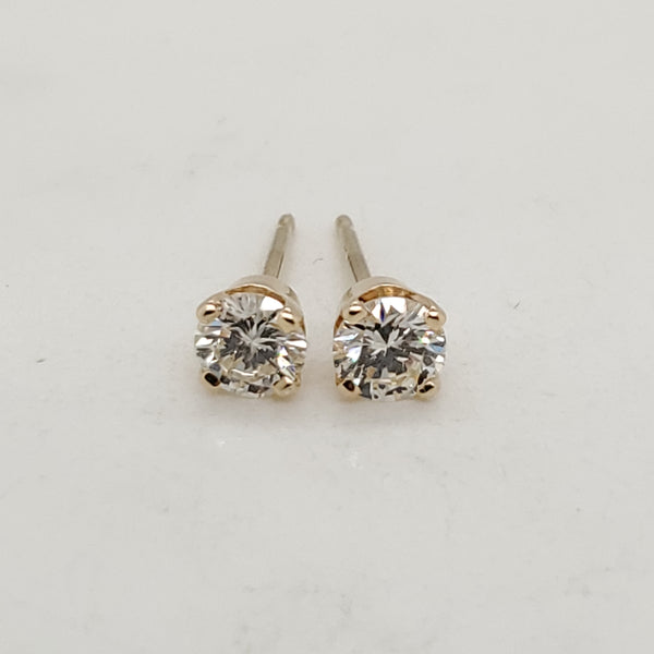 .50 Carat Total Weight Diamond Stud Earrings