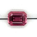 Platinum, Diamond and Rubelite Tourmaline pendant necklace