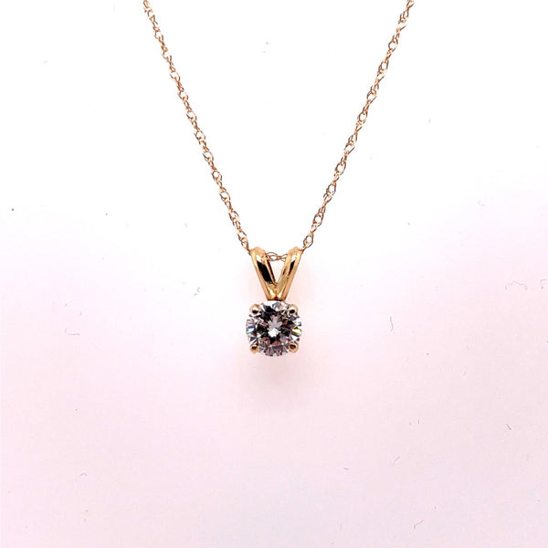 14kt Yellow Gold Est. 0.54ct Diamond Pendant