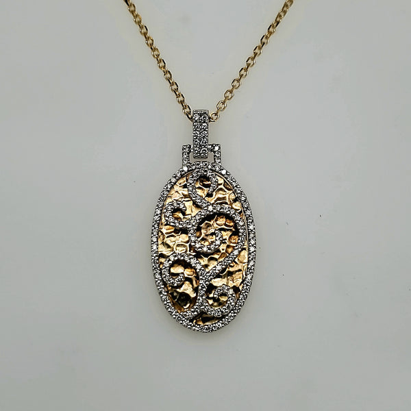 14kt Gold and Diamond Pendant Necklace