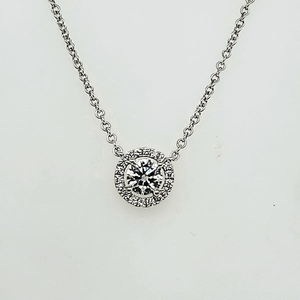 18kt White Gold Diamond Neckalce