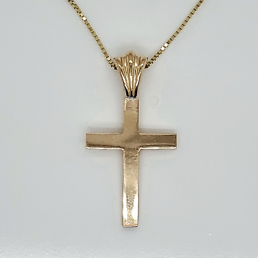 Vintage 14kt Yellow Gold Cross Pendant