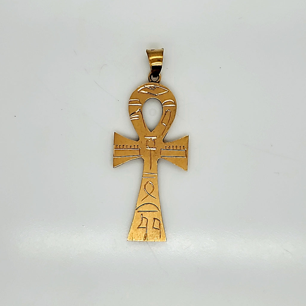 Vintage 18kt Yellow Gold Ankh Pendant