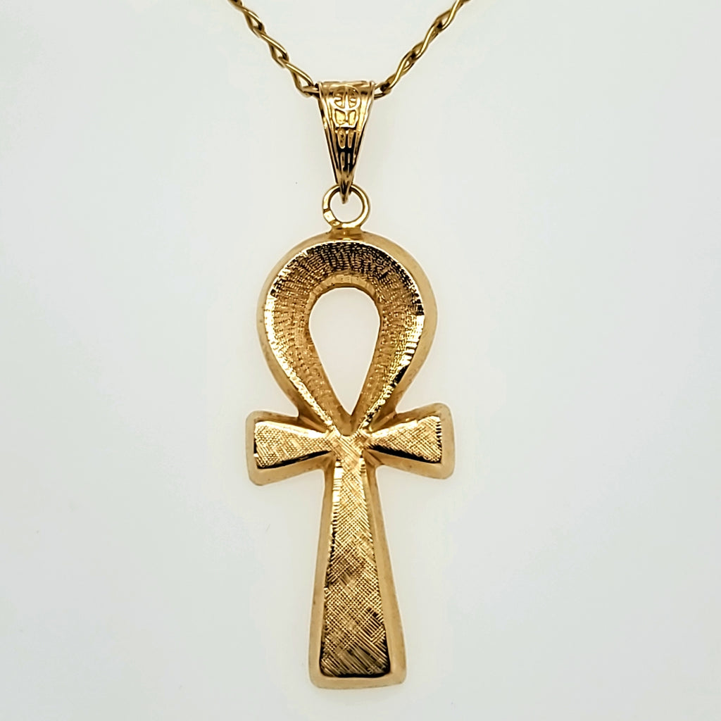 Vintage 18kt Yellow Gold Ankh Pendant