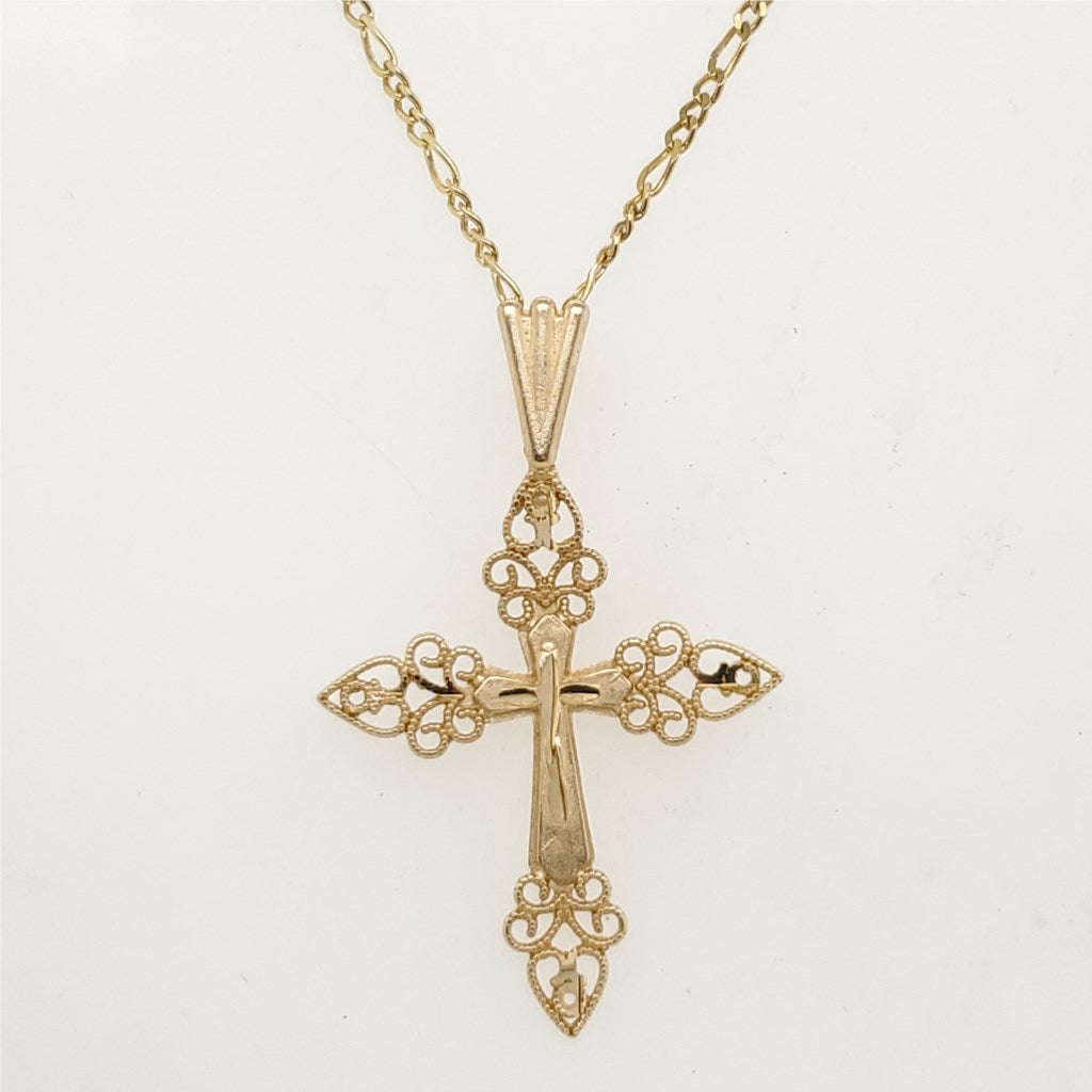 14kt Yellow Gold  Cross Pendant