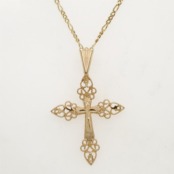 14kt Yellow Gold  Cross Pendant
