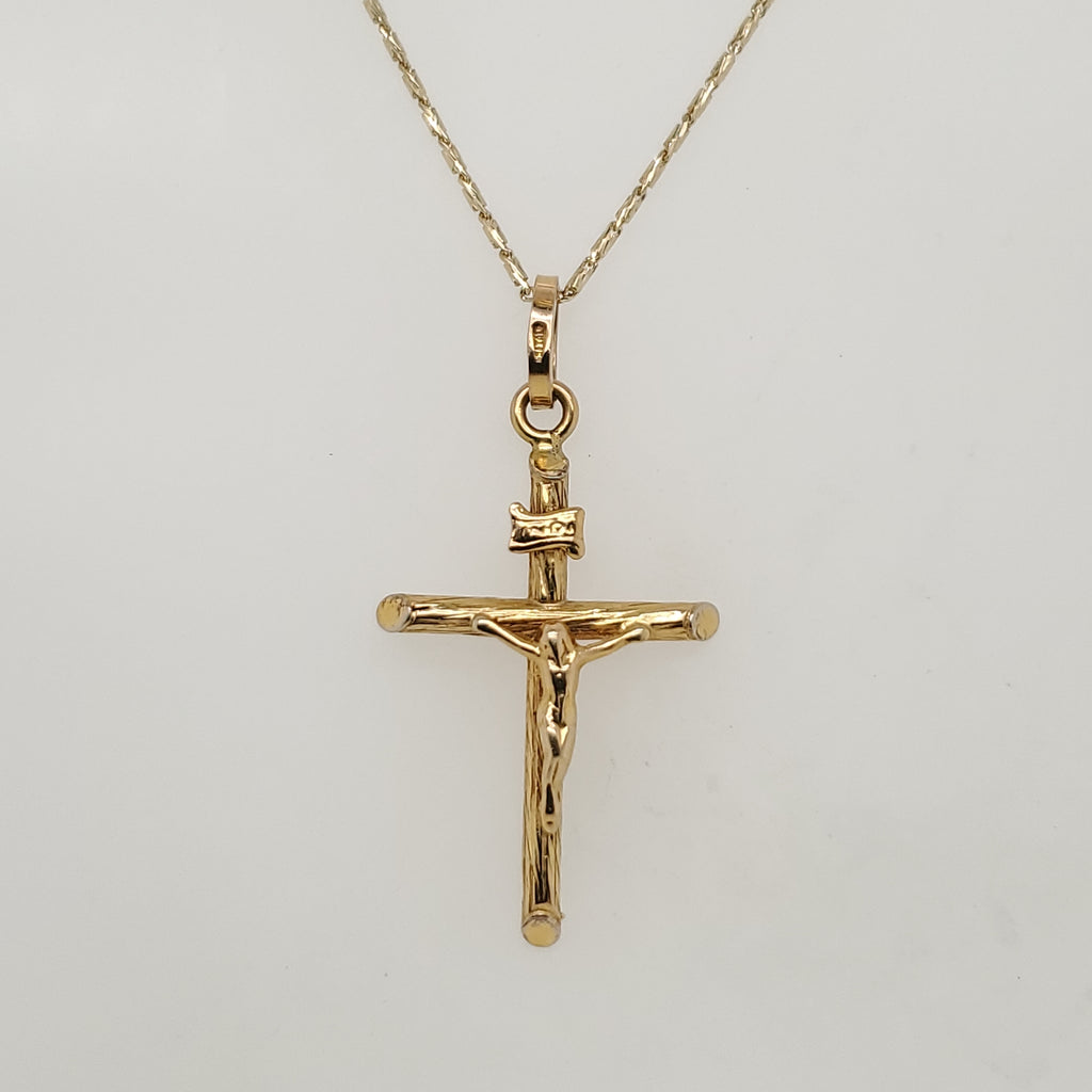 14kt Yellow Gold Crucifix Pendant