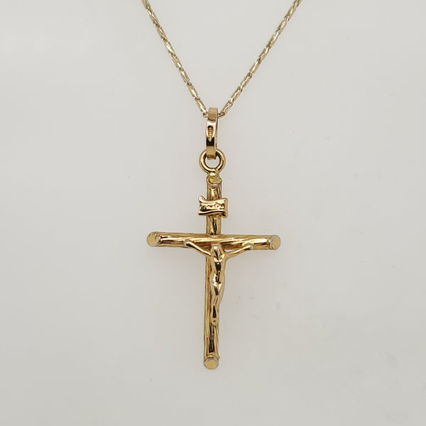 14kt Yellow Gold Crucifix Pendant