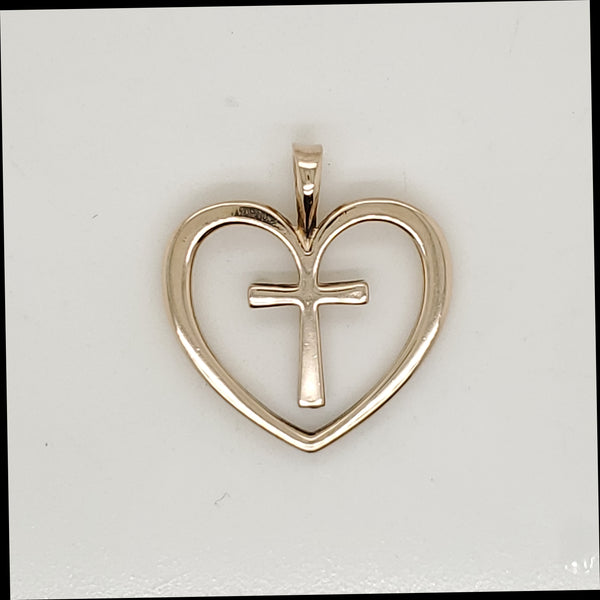 14Kt Yellow Gold Cross Pendant