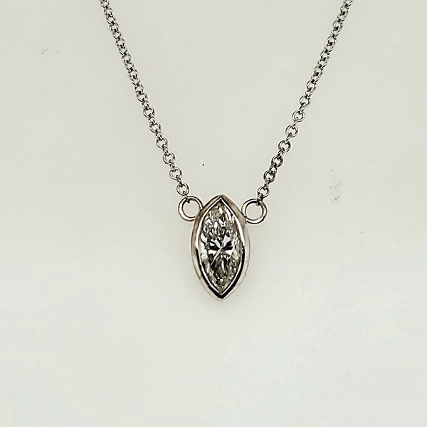 .56 Carat Marquise Diamond Necklace