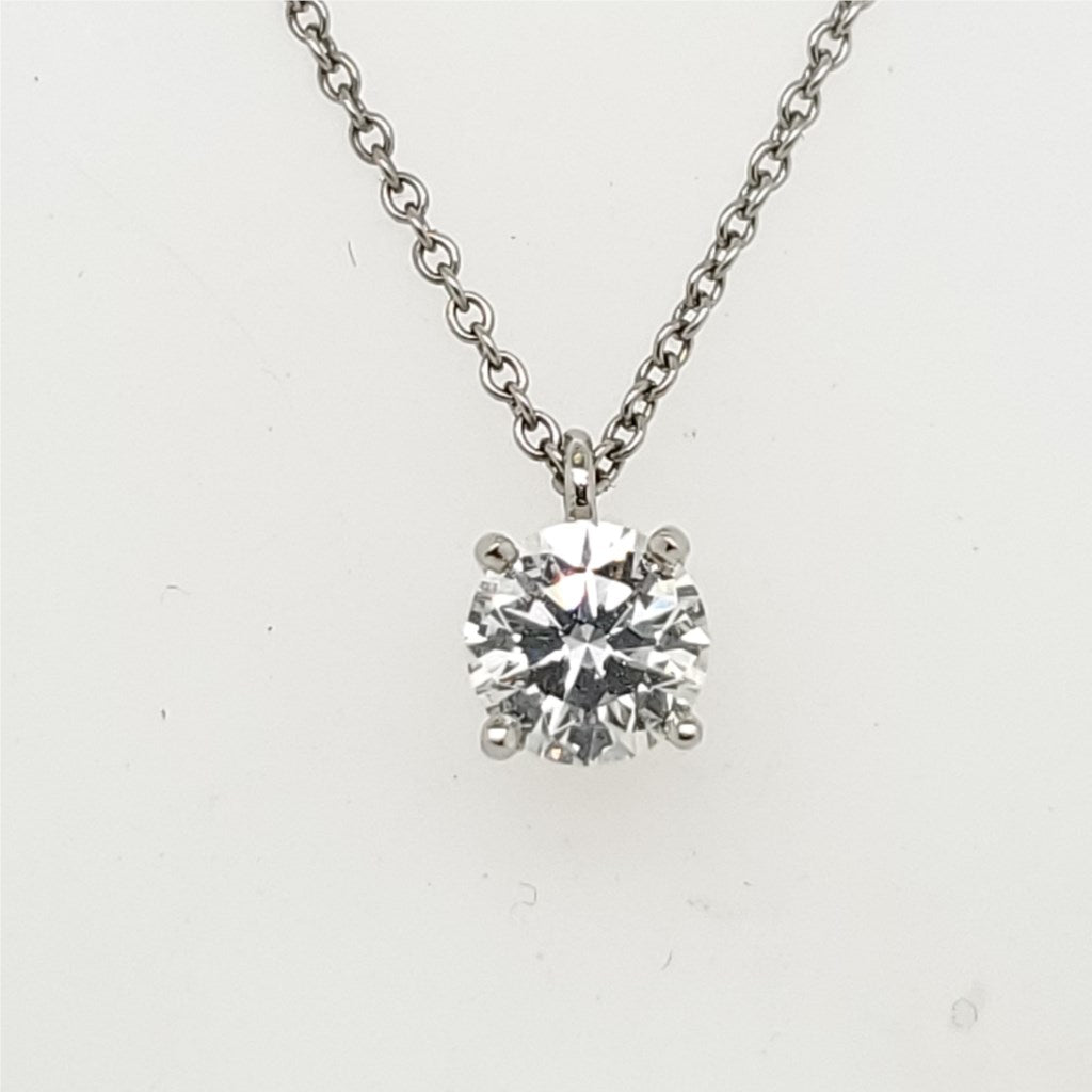 Pre-owned Tiffany & Co Platinum Diamond Pendant