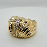 18kt Yellow Gold and Diamond Ring