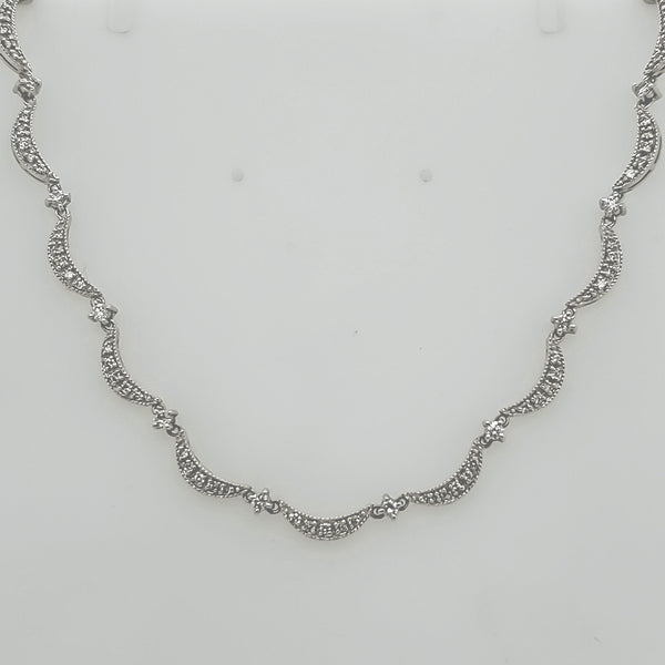 Effy 14kt White Gold and Diamond Necklace