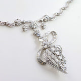 Platinum and Diamond Neckalce