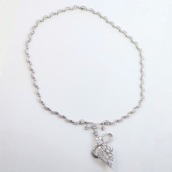 Platinum and Diamond Neckalce