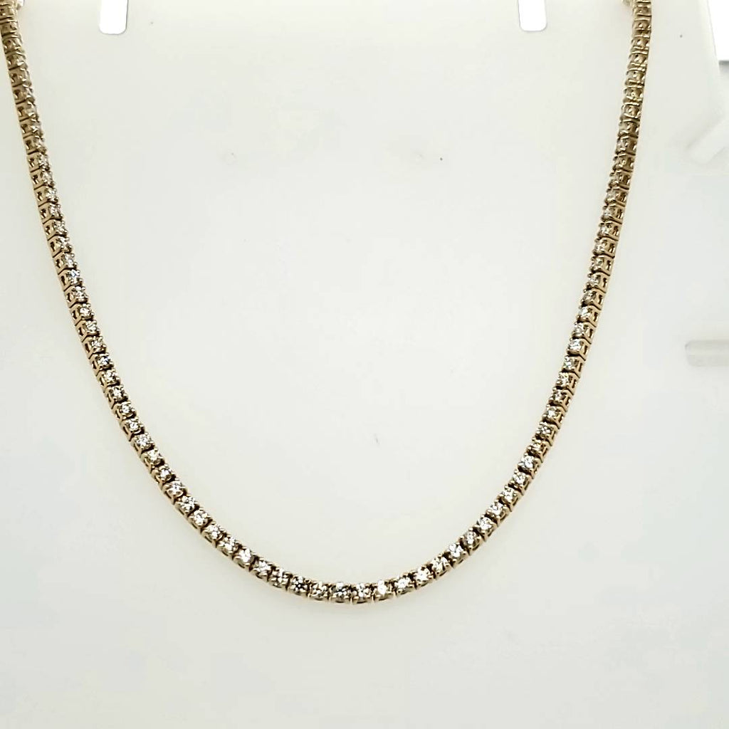 4.85 Carat Total Weight Diamond Tennis Necklace