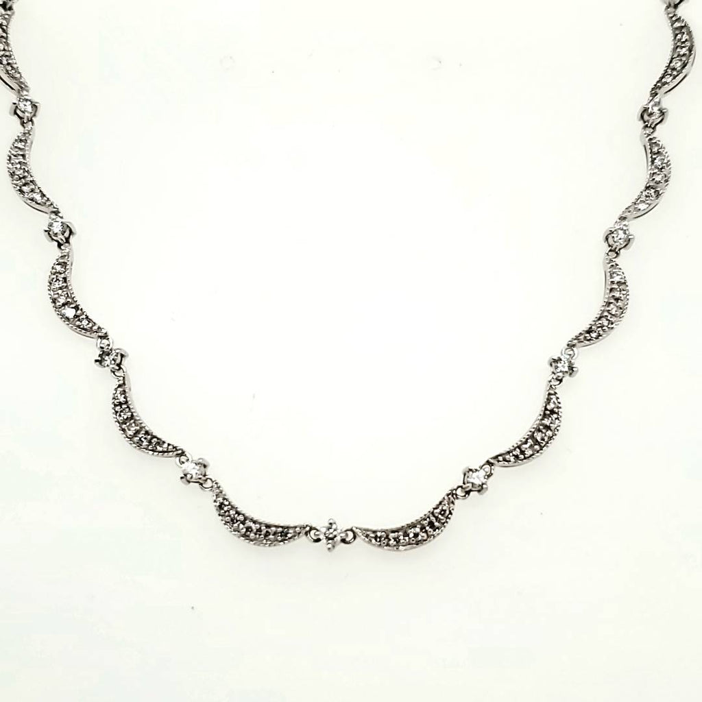 Effy 14kt White Gold and Diamond Necklace