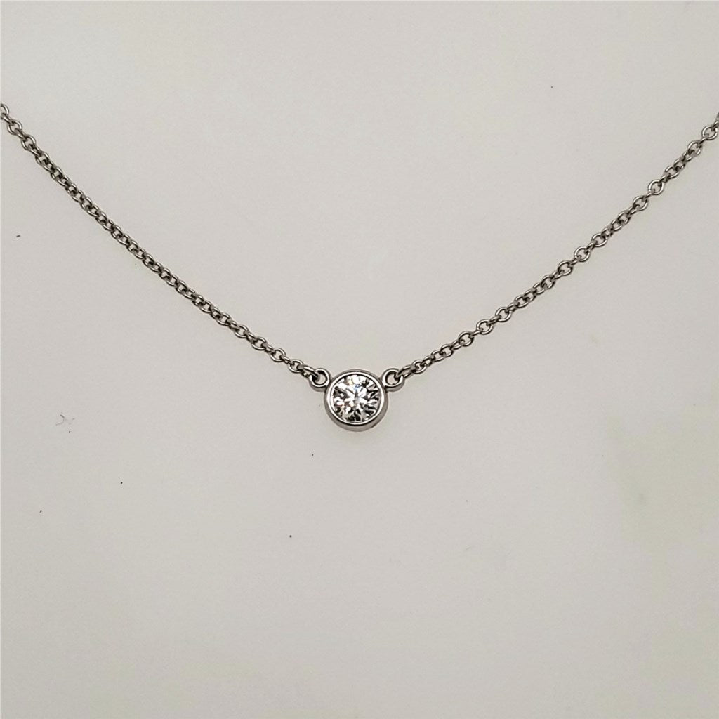 Pre-owned Tiffany & Co Platinum and Diamond Necklace