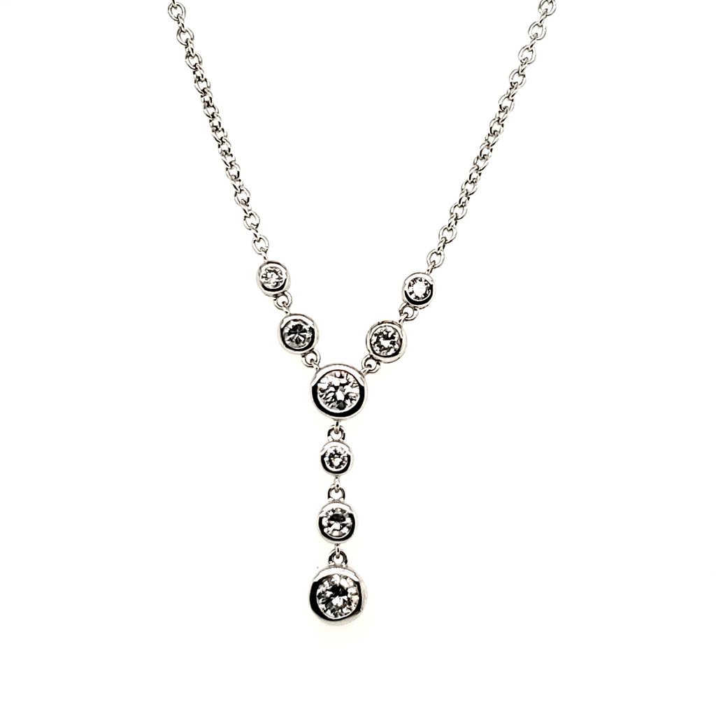 14kt White Gold and Diamond Pendant Necklace