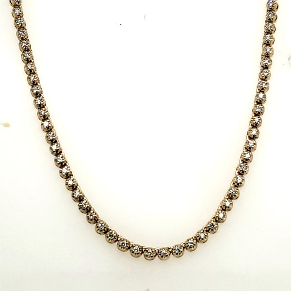 10kt Yellow Gold Diamond Necklace