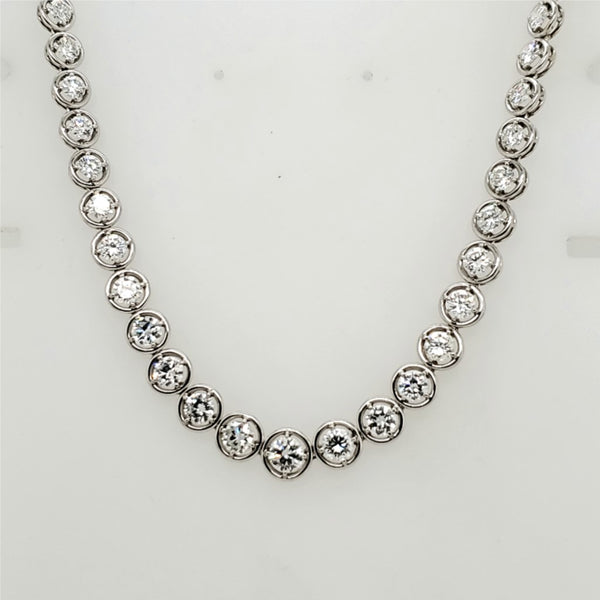 Pre-owned Tiffany & Co Platinum and Diamond Necklace